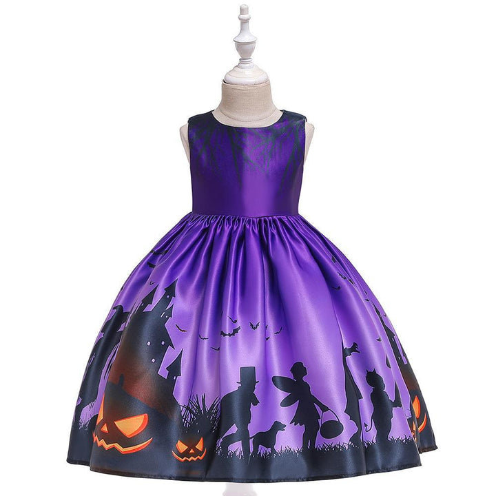Halloween Dress for Girls — Colorful Spooky Party Style