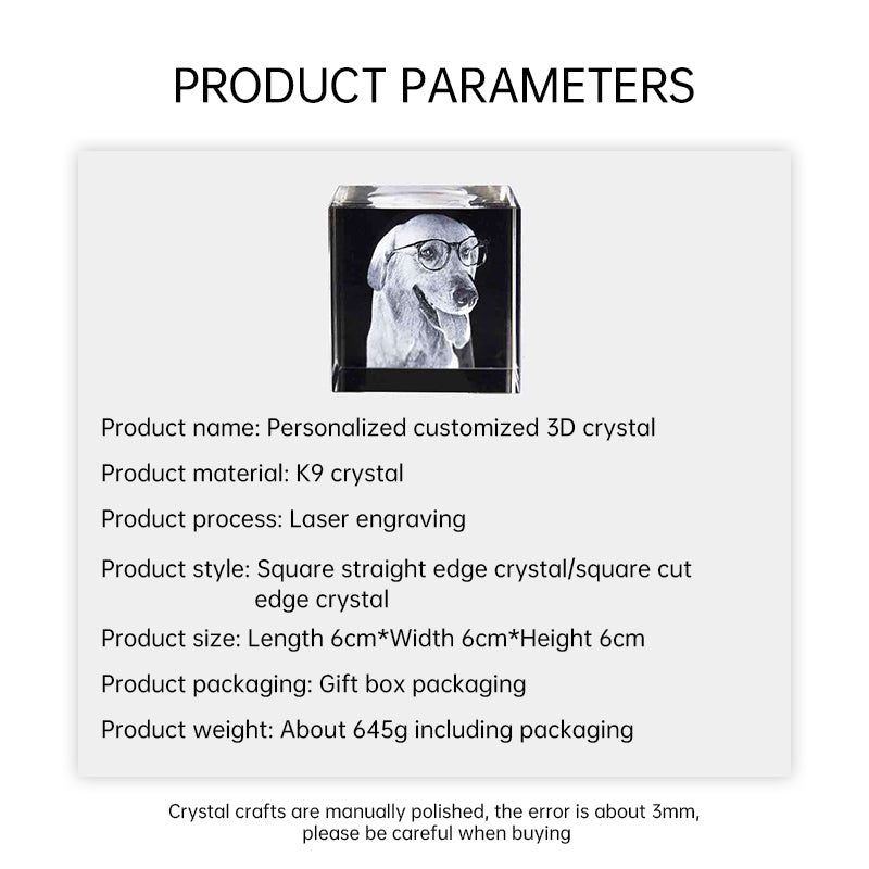Personalized Crystal Photo Keepsake for Glowing Memories