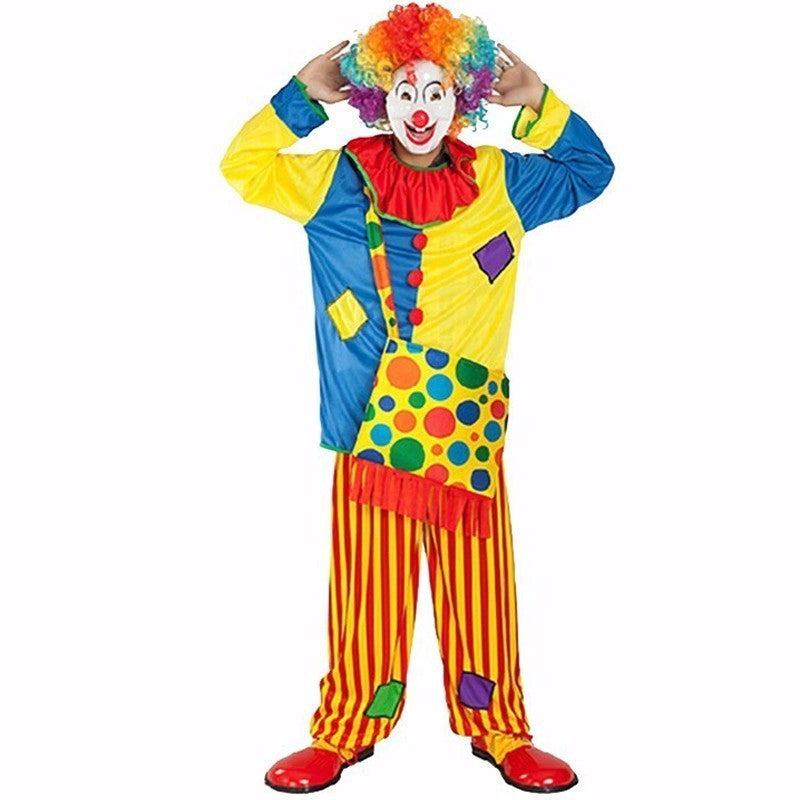 Adult Clown Costume Set with Matching Crossbody Bag