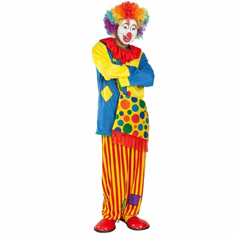 Adult Clown Costume Set with Matching Crossbody Bag