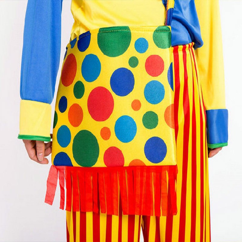 Adult Clown Costume Set with Matching Crossbody Bag
