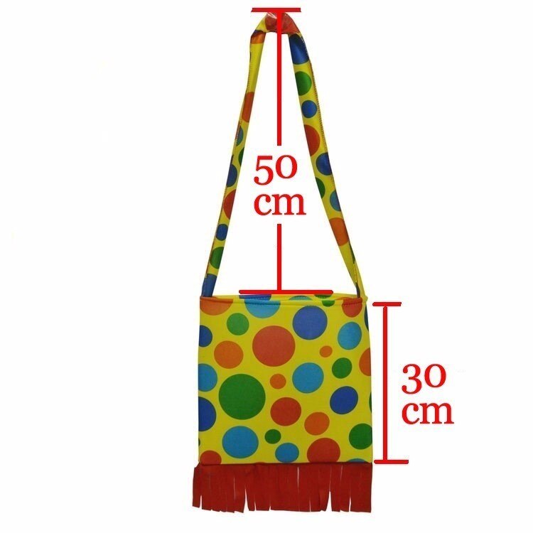 Adult Clown Costume Set with Matching Crossbody Bag