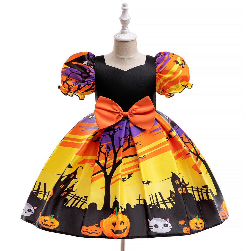 Halloween Princess Costume Dress With Accessories Set