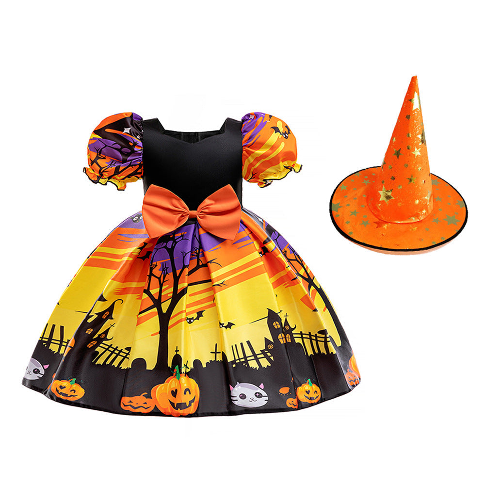 Halloween Princess Costume Dress With Accessories Set