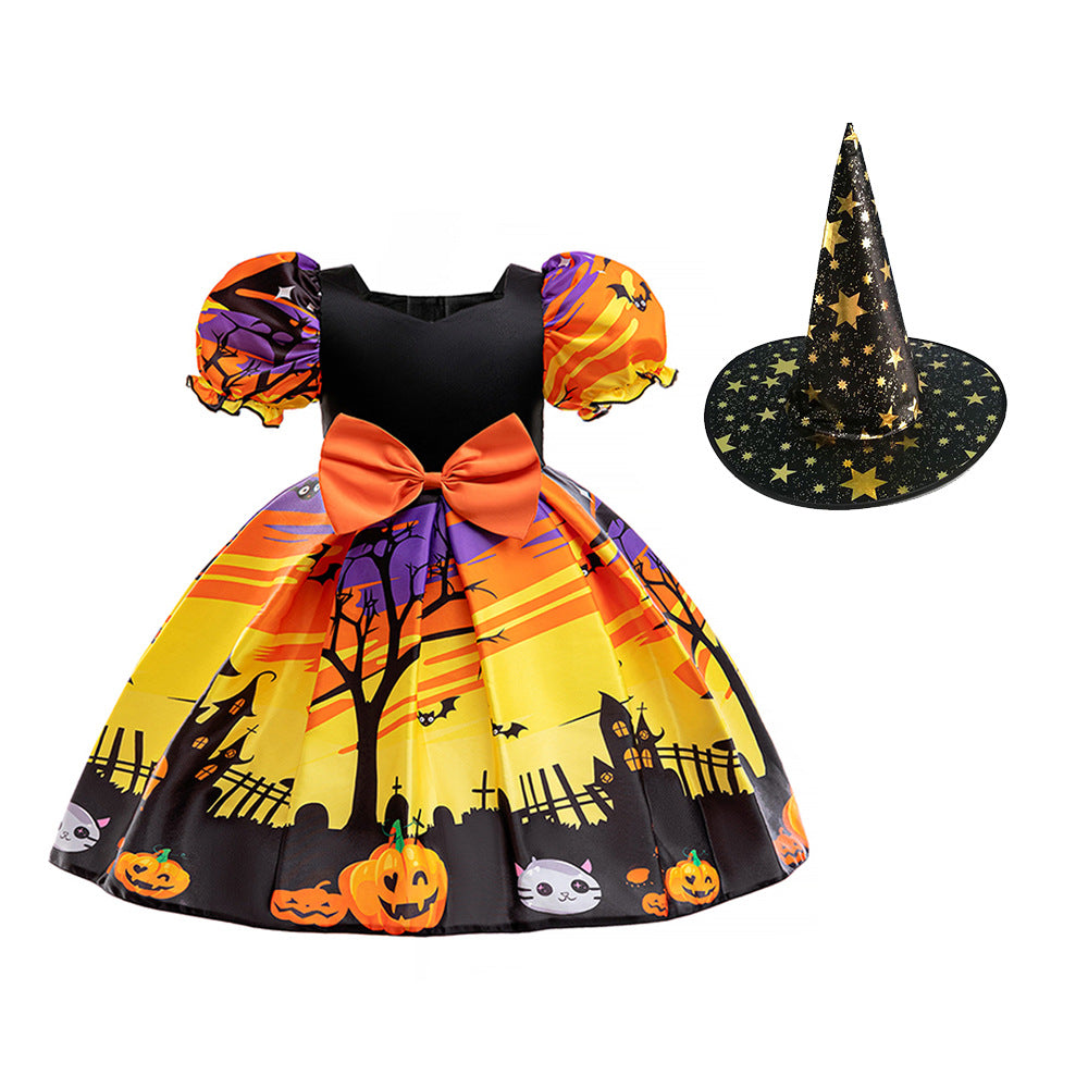Halloween Princess Costume Dress With Accessories Set