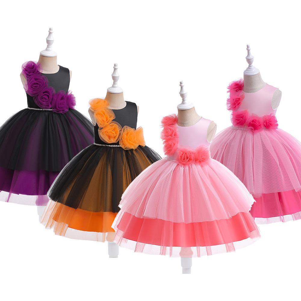 Girls' Halloween Costume Dress – Witch Party Tulle