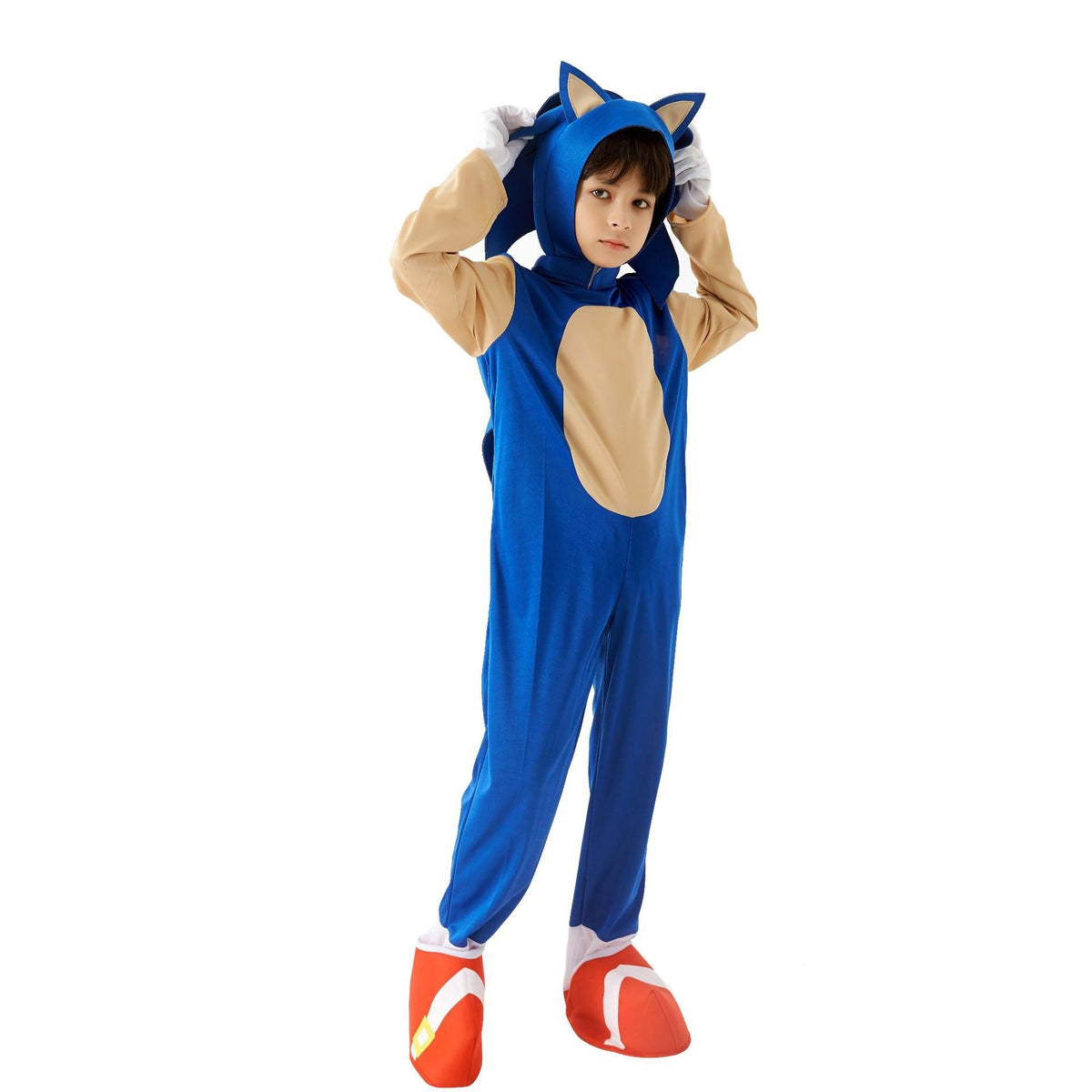 Sonic Hedgehog Costume for Kids | Full-Body Blue
