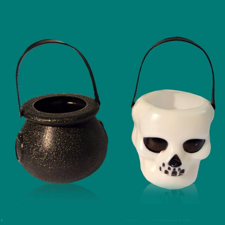 Halloween Candy Kettles — Spooky Hanging Treat Decor