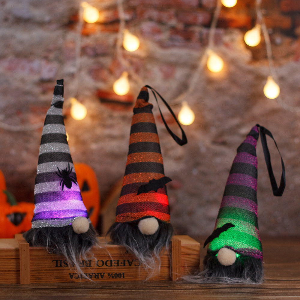 Glowing Halloween Gnome Pendant for Spooky Home Décor