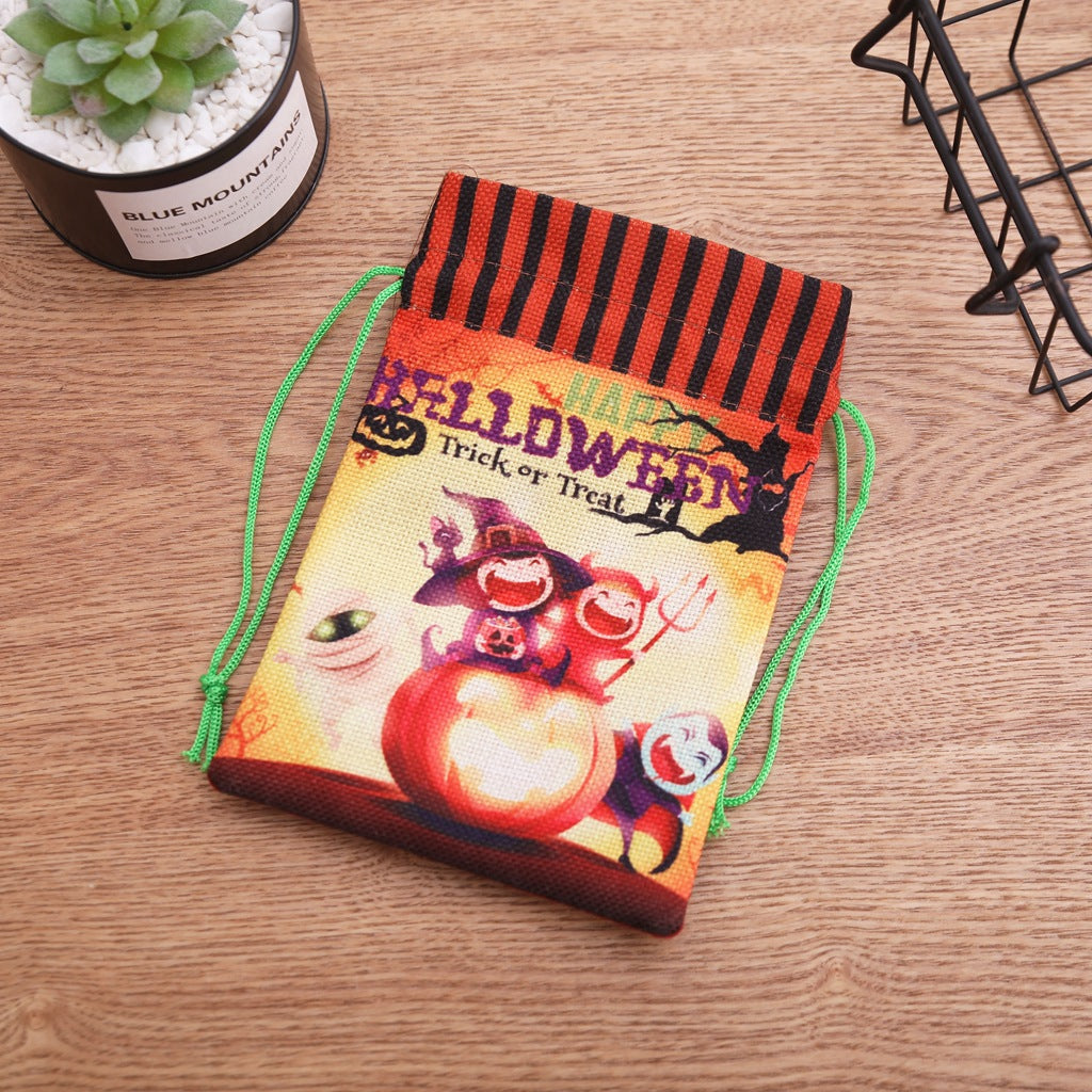 Halloween Candy Bags With Drawstring Treats for Kids