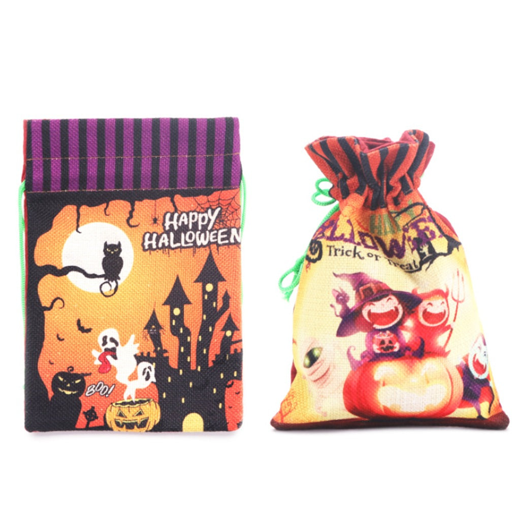 Halloween Candy Bags With Drawstring Treats for Kids