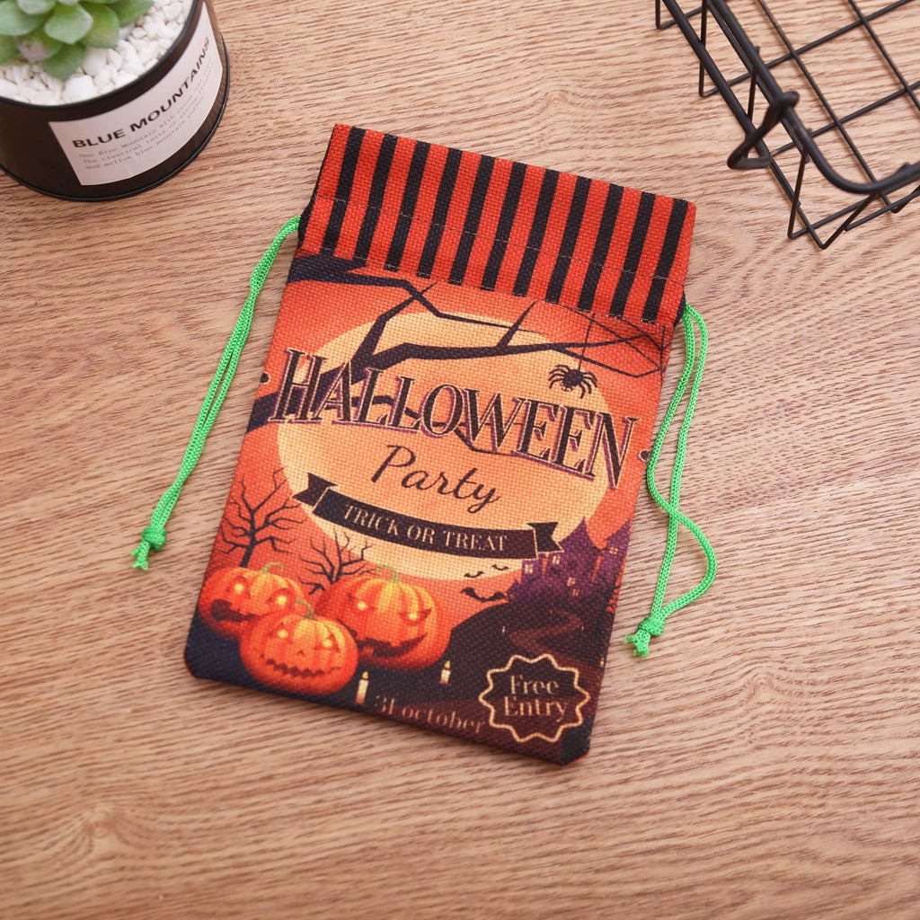 Halloween Candy Bags With Drawstring Treats for Kids