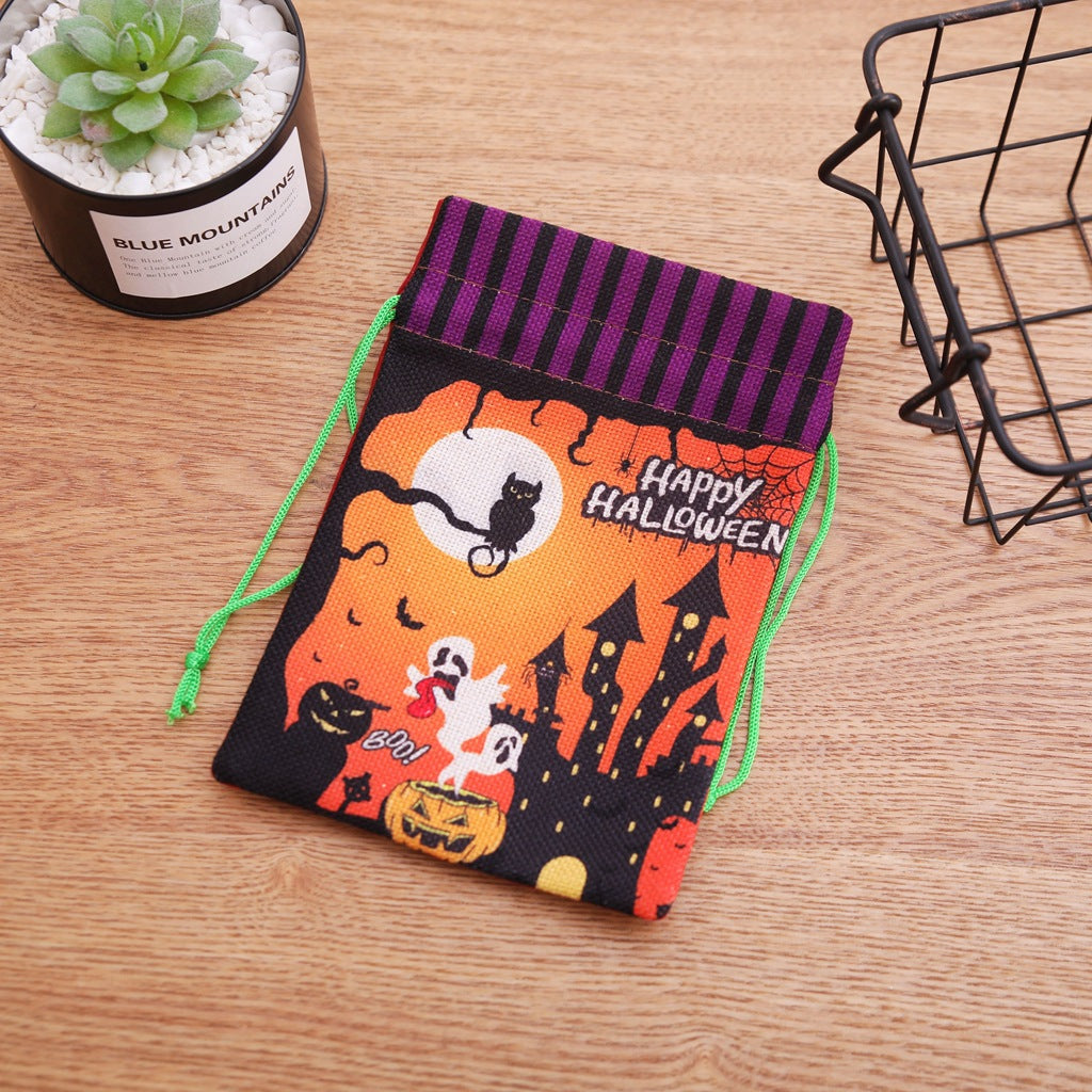 Halloween Candy Bags With Drawstring Treats for Kids
