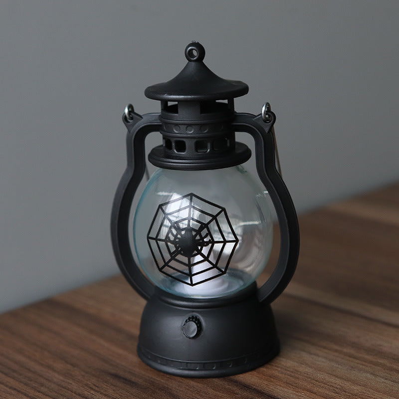 LED Pumpkin Lantern: Retro Halloween Tabletop Glow