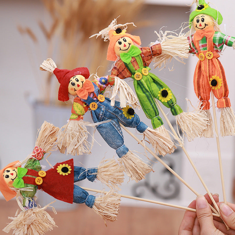 Scarecrow Decoration Set for Cheerful Fall Displays
