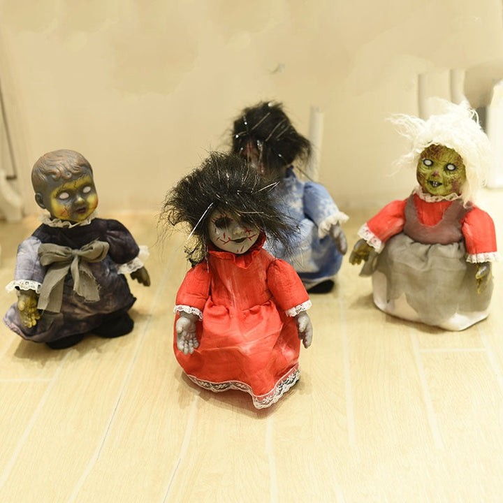 Walking Halloween Doll Decoration for Eerie Displays