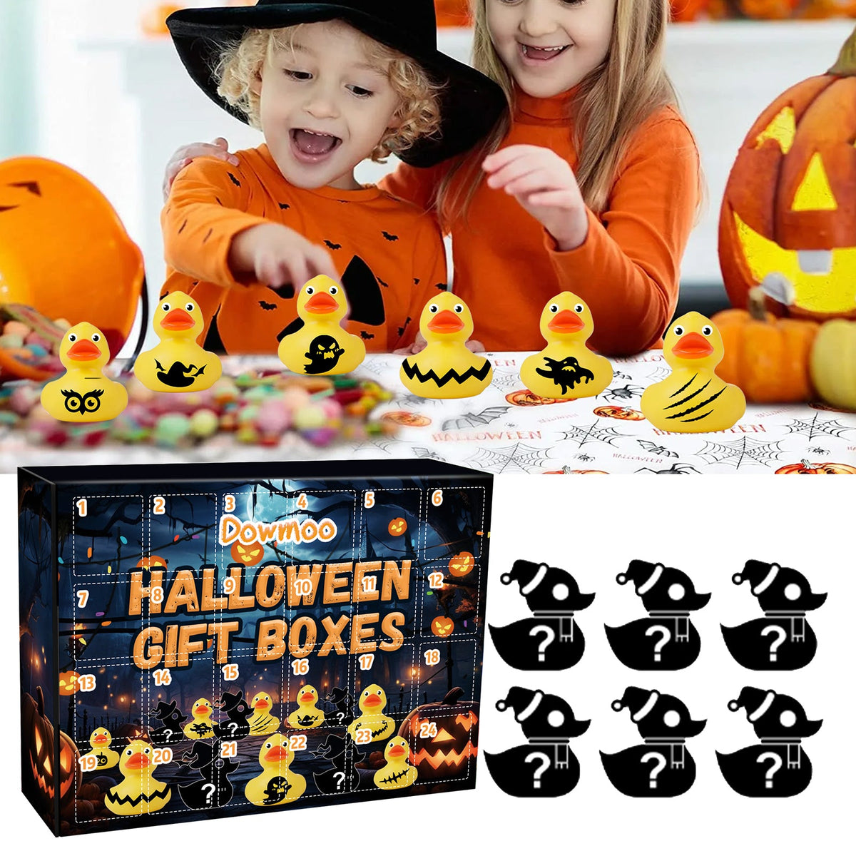 Halloween Rubber Duck Advent Calendar Surprise Box