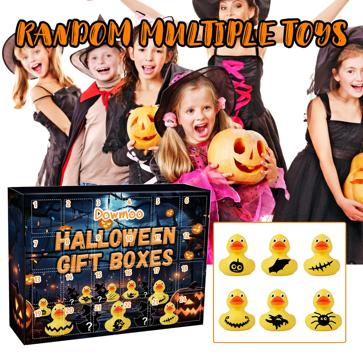 Halloween Rubber Duck Advent Calendar Surprise Box