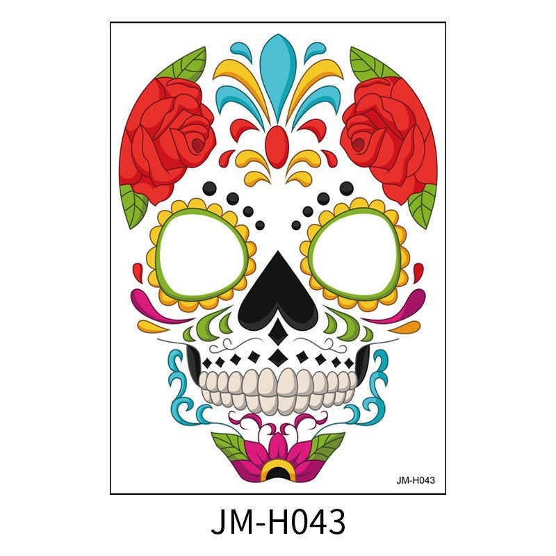 Temporary Face Tattoo Stickers for Halloween Makeup