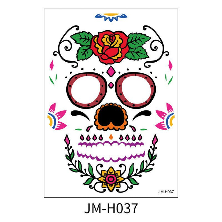 Temporary Face Tattoo Stickers for Halloween Makeup