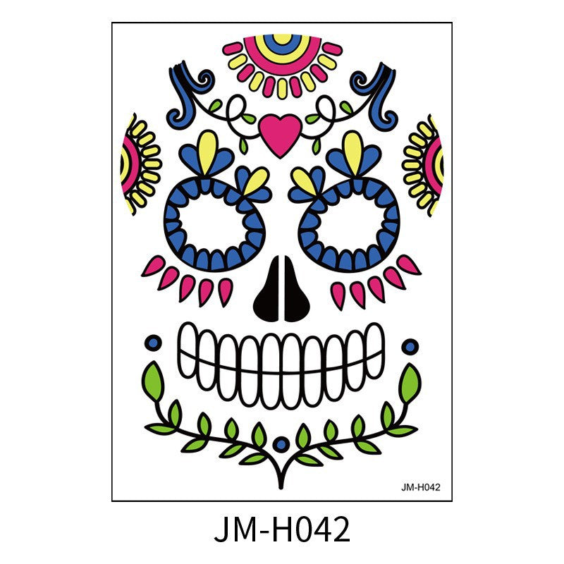 Temporary Face Tattoo Stickers for Halloween Makeup