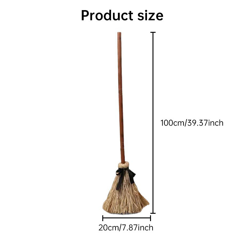 Animated Halloween Broom Decor With Spooky Ghost Sound