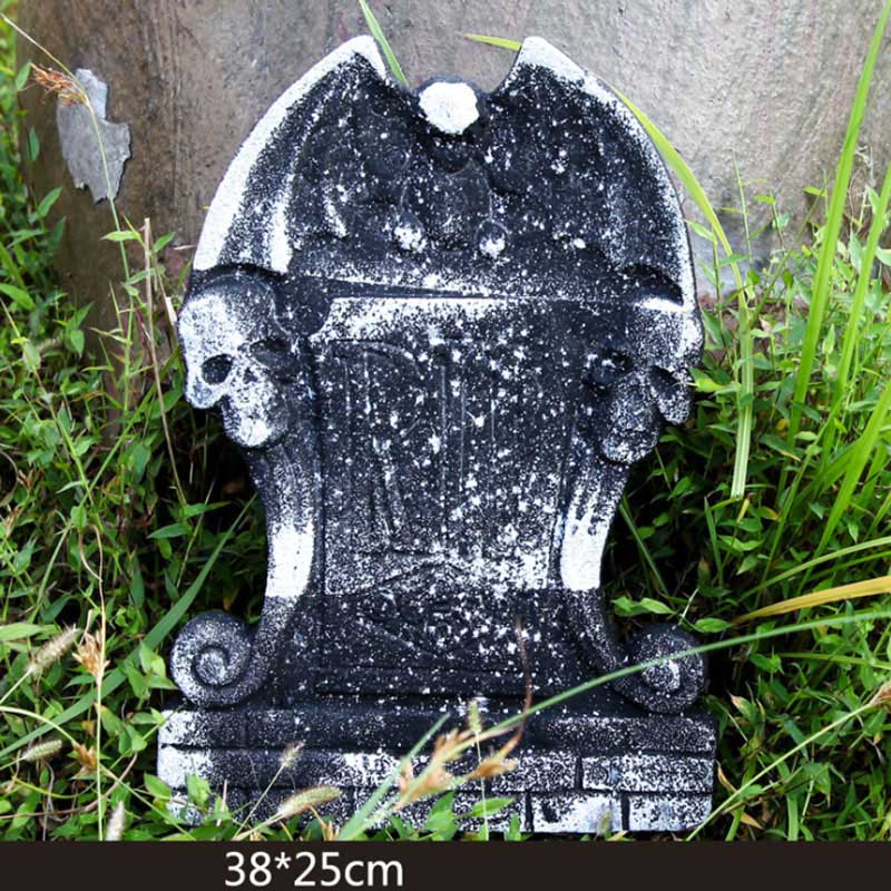 Foam Tombstone Halloween Decor - Instant Graveyard Prop