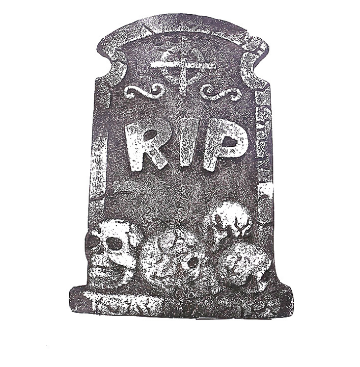 Foam Tombstone Halloween Decor - Instant Graveyard Prop