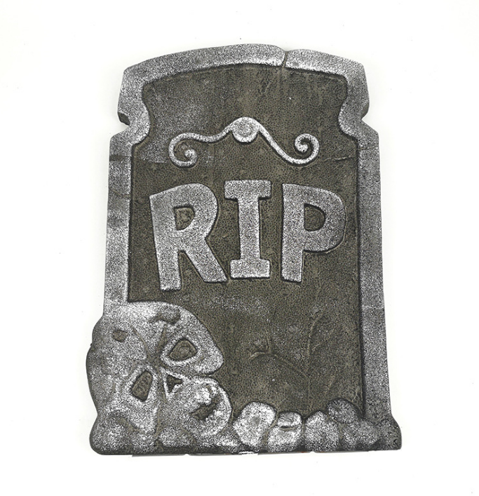 Foam Tombstone Halloween Decor - Instant Graveyard Prop