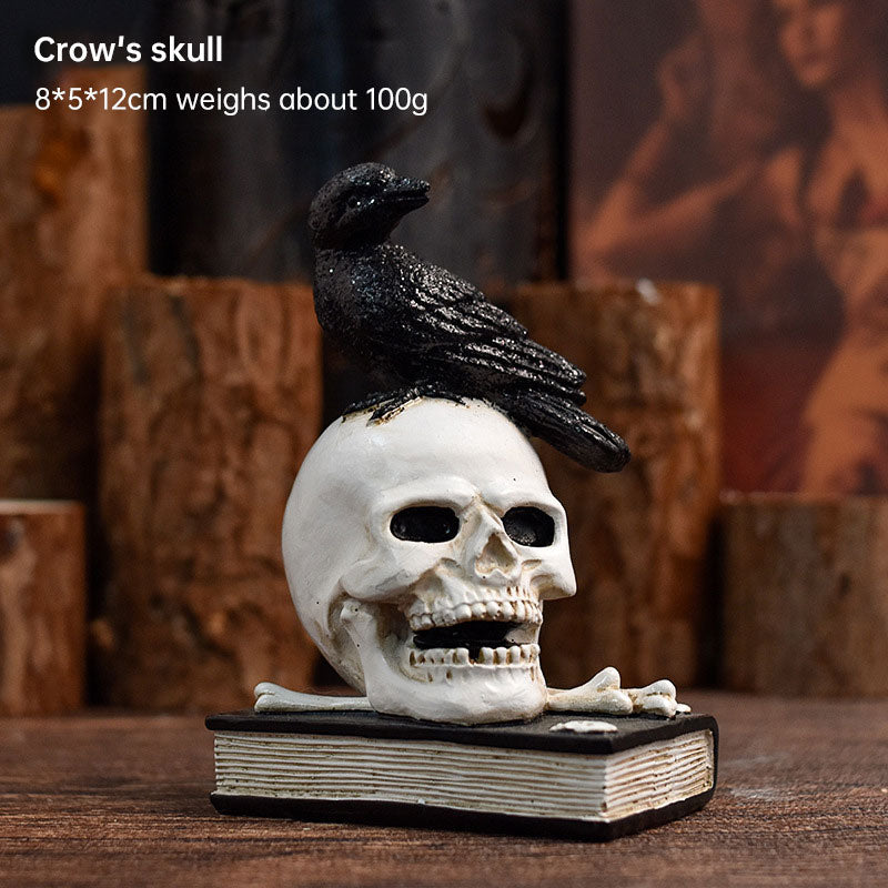Meditating Skeleton Halloween Decor for Gothic Shelves
