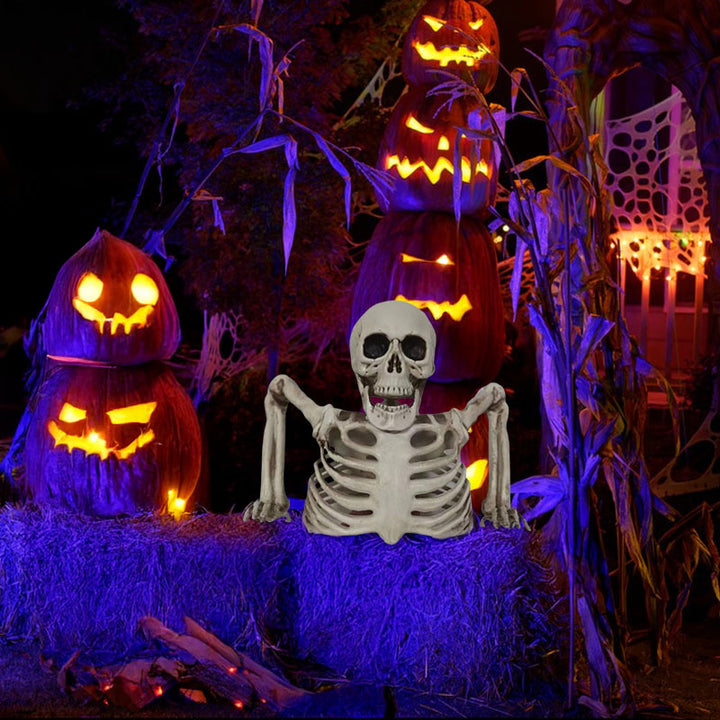 Halloween Glowing Skeleton Yard Decor for Spooky Atmosphere