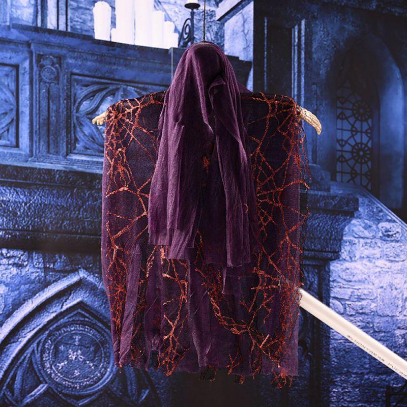 Hanging Skull Ghost Halloween Door Decoration Display