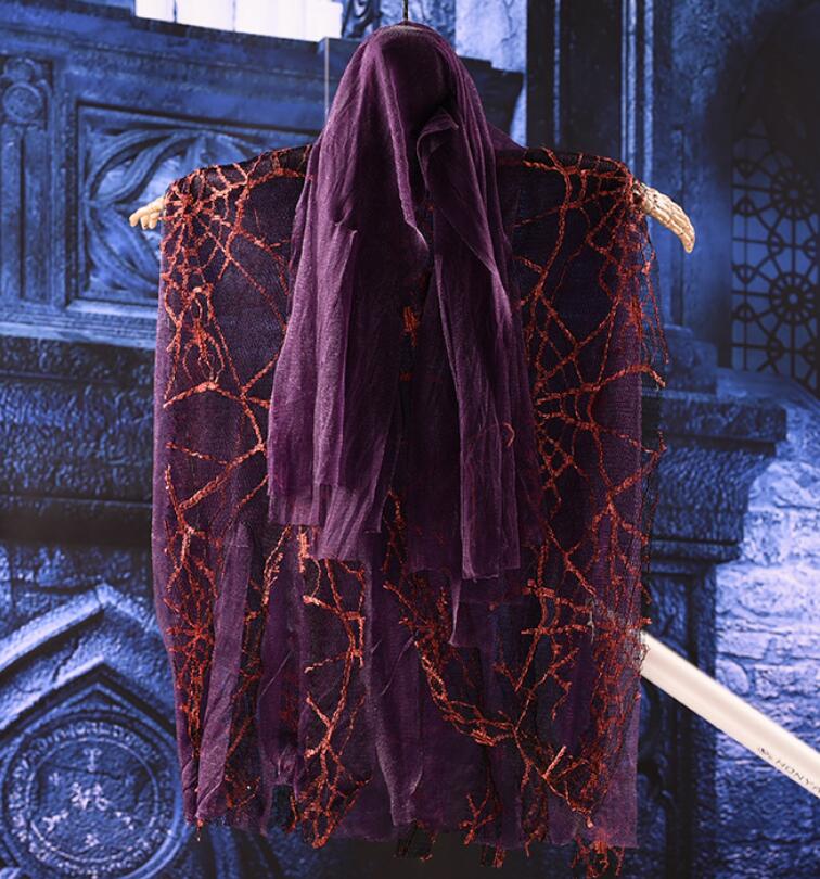 Hanging Skull Ghost Halloween Door Decoration Display