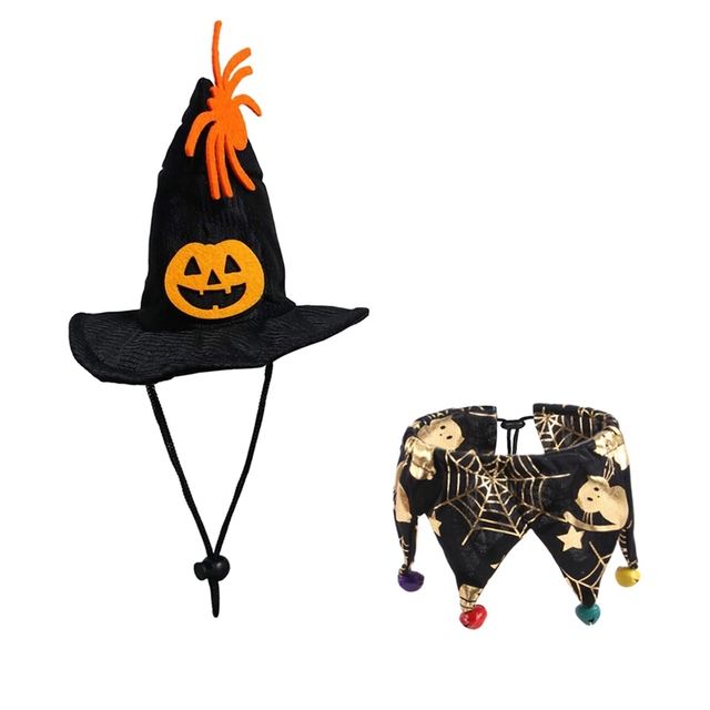 Halloween Cat Hat & Cape Costume Set for Festive Photos