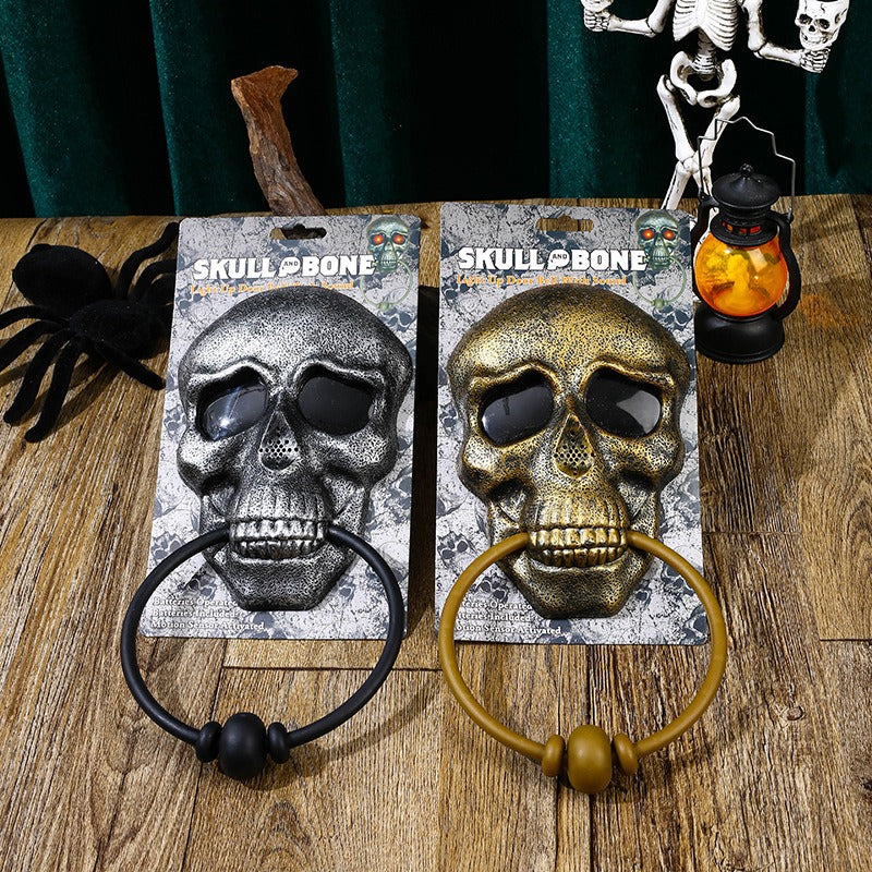 Skull Door Knocker Halloween Decor for Haunted Entrances