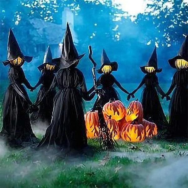Halloween Witch Decorations for a Creepy Yard Scene
