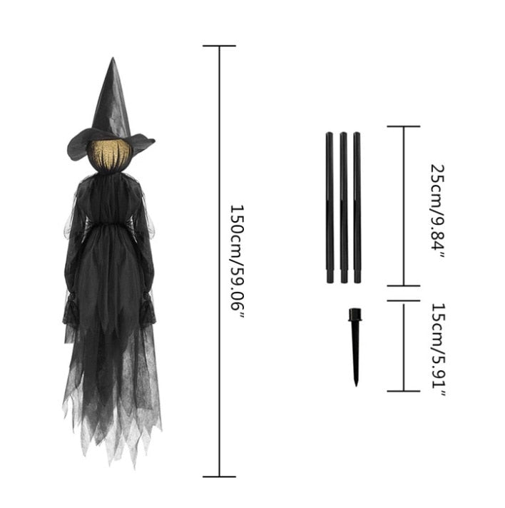 Halloween Witch Decorations for a Creepy Yard Scene