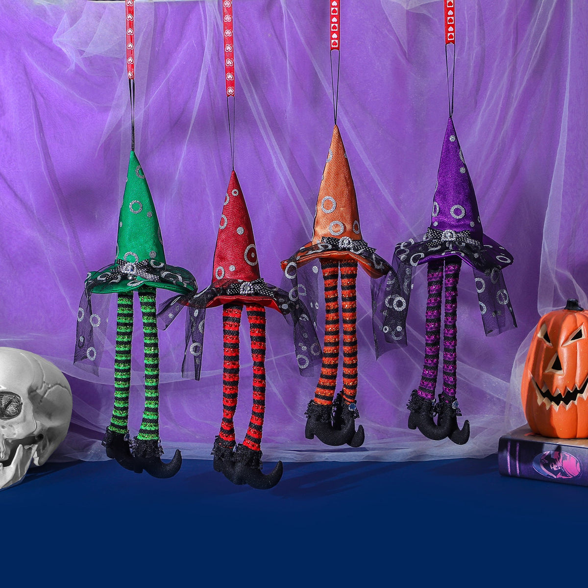 Light-Up Wizard Hat Halloween Window Display Decor