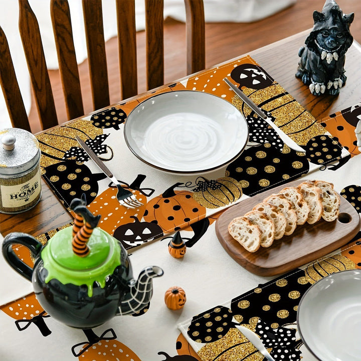 Halloween Linen Placemats for Festive Table Décor