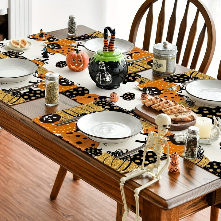 Halloween Linen Placemats for Festive Table Décor