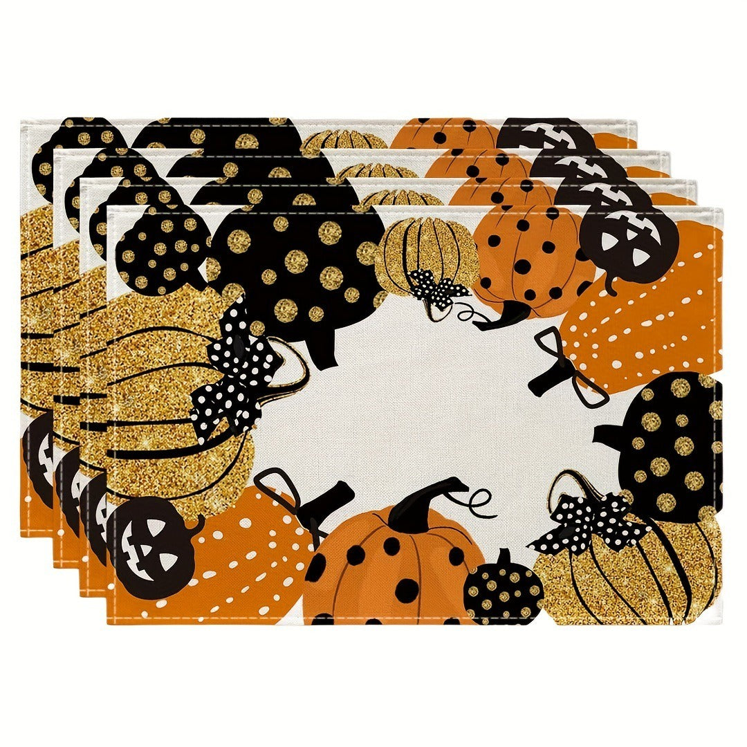 Halloween Linen Placemats for Festive Table Décor