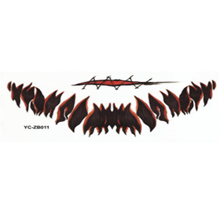 Halloween Mouth Tattoo Stickers for Instant Horror Looks