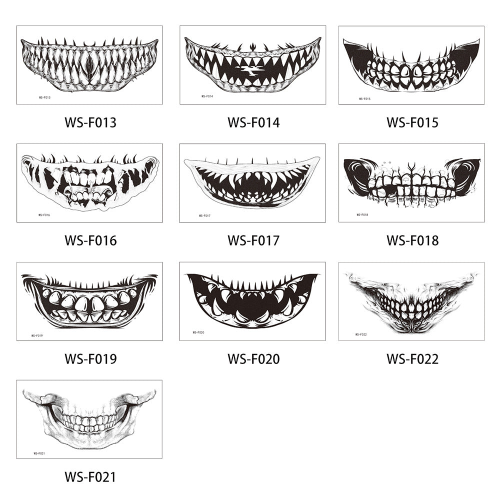 Halloween Mouth Stickers for Instant Horror Party Looks