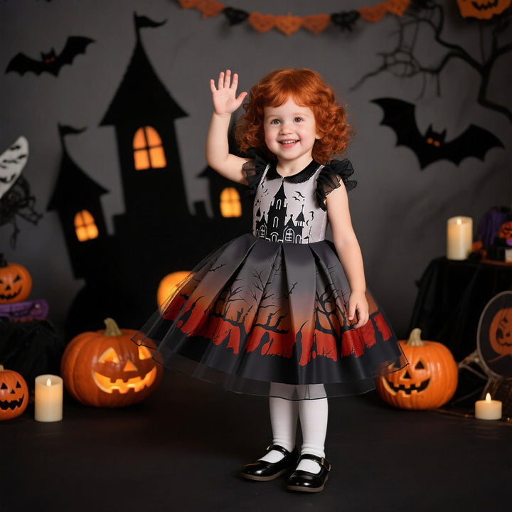 Kids Halloween Costume Dress – Little Witch Princess