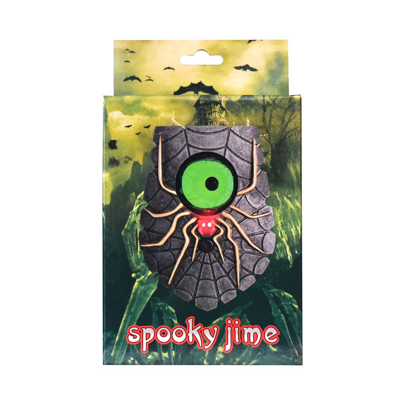 One-Eyed Spider Doorbell | Glowing Halloween Decor