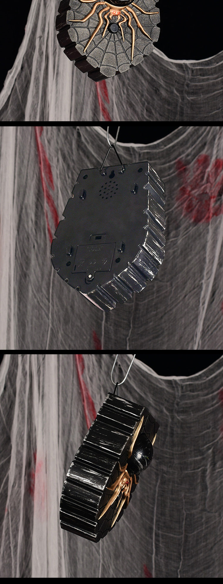 One-Eyed Spider Doorbell | Glowing Halloween Decor