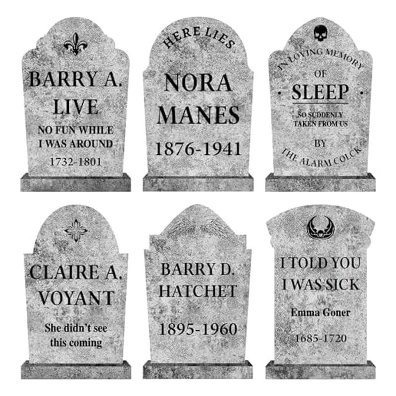 Halloween Tombstones for a Realistic Spooky Cemetery