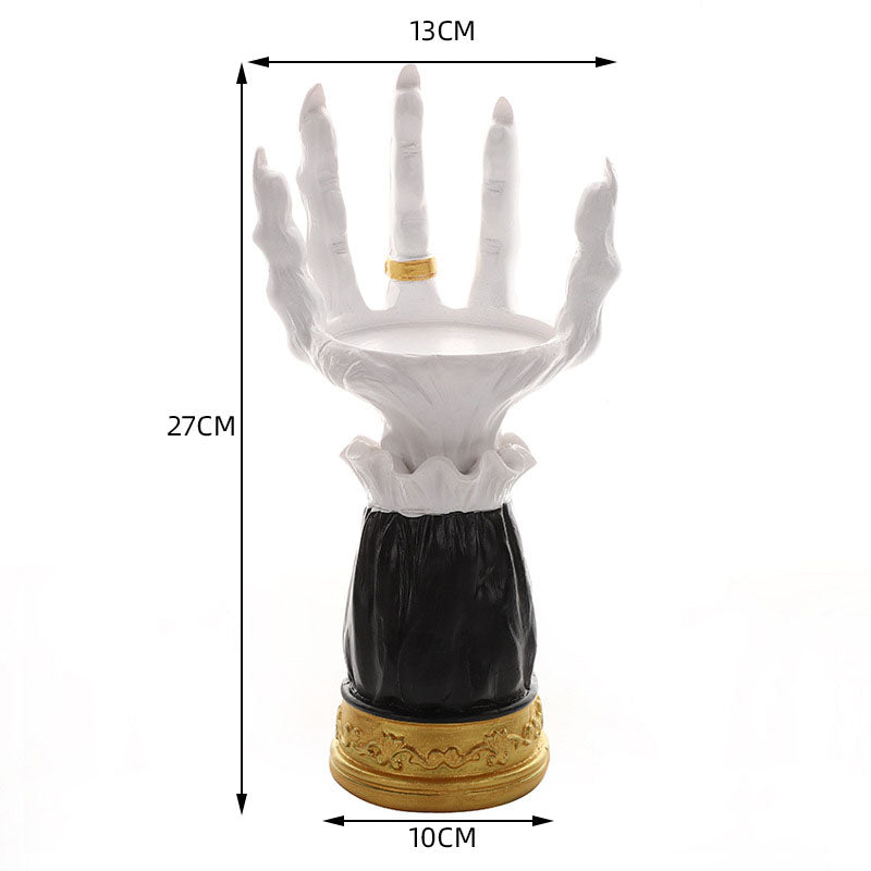 Palm Candlestick Holder for Gothic Halloween Decor