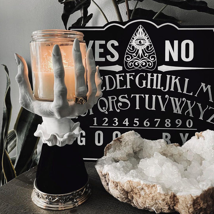 Halloween Palm Candle Holder for Gothic Centerpieces