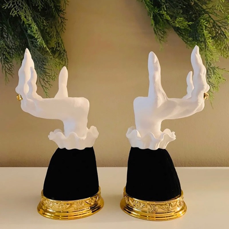 Halloween Palm Candle Holder for Gothic Centerpieces
